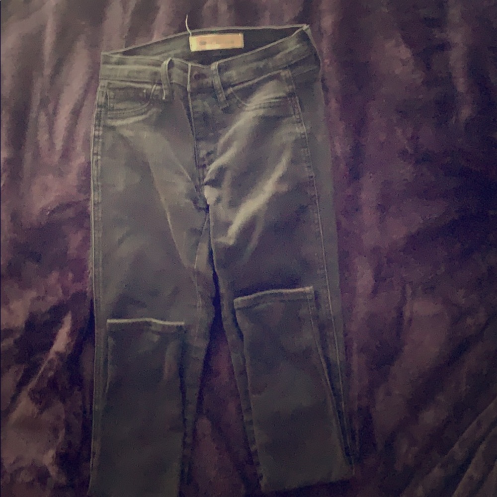 This is a black skinny jean.